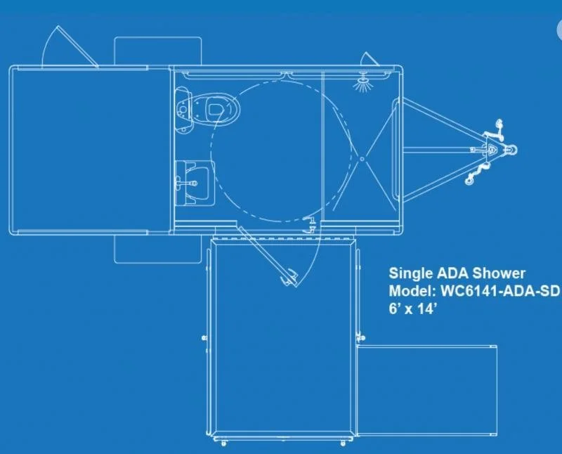 ADA restroom and shower combo trailer